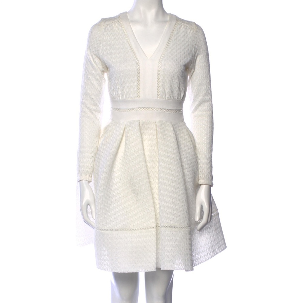 Maje V-Neck Mini Dress